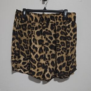 Women's Shein Leopard Print Shorts 3XL